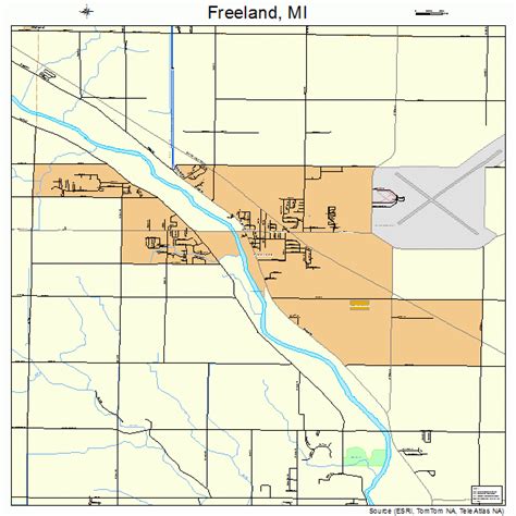 Freeland Michigan Street Map 2630540