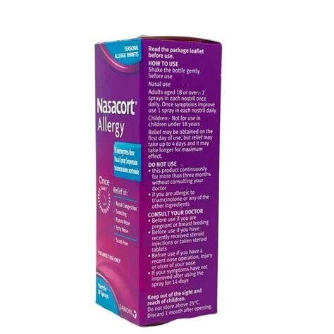 Nasacort Allergy Nasal Spray | Inish Pharmacy | Ireland