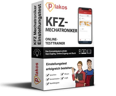 Einstellungstest KFZ Mechatroniker 2024 Online Testtrainer Komplettpaket