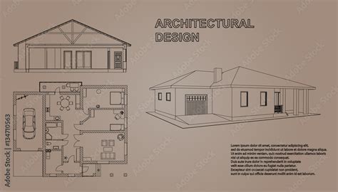 Floor Plan And Perspective Of A House | Viewfloor.co