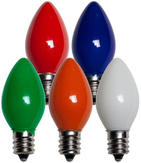 Colored Christmas Light Bulbs