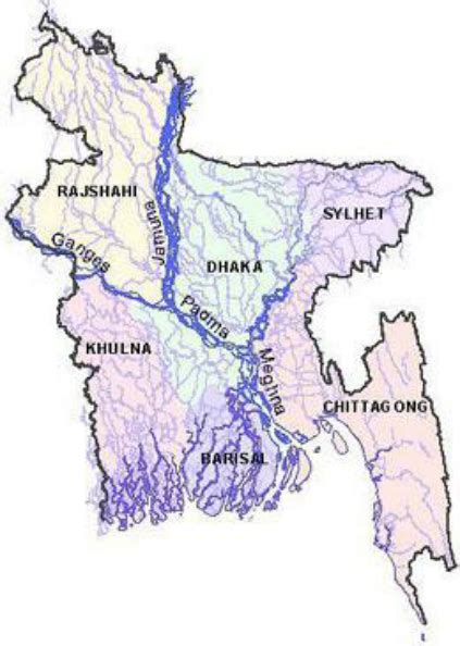 Bangladesh River Map