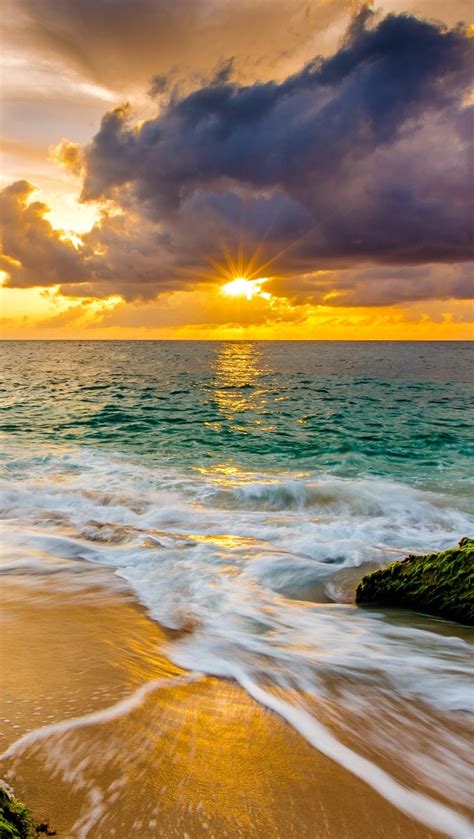 Sunset in Hawaii Beach Wallpaper 4k HD ID:3788