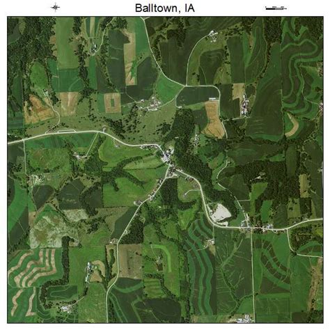 Aerial Photography Map of Balltown, IA Iowa