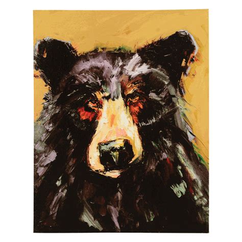 Black Bear Canvas Wall Art | Wall canvas, Canvas wall decor, Black ...