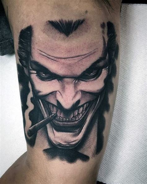 Joker Damaged Tattoo Transparent - Wiki Tattoo