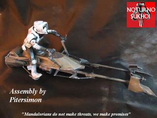 Star Wars Speeder Bike 74-Z Papercraft 2 | Papercraft Paradise ...