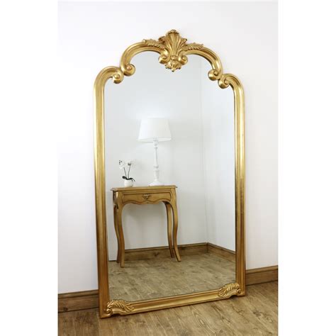 Gold Ornate Full Length Floor Mirror 73" x 41" | Pelazzo - William Wood ...