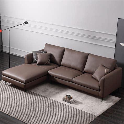 Ghế Sofa Da Góc Hiện Đại - SF92