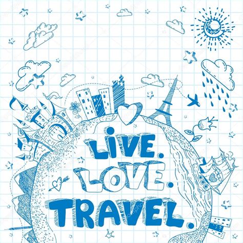 Live. Love. Travel. — Stock Vector © R-i-s-e- #78630708