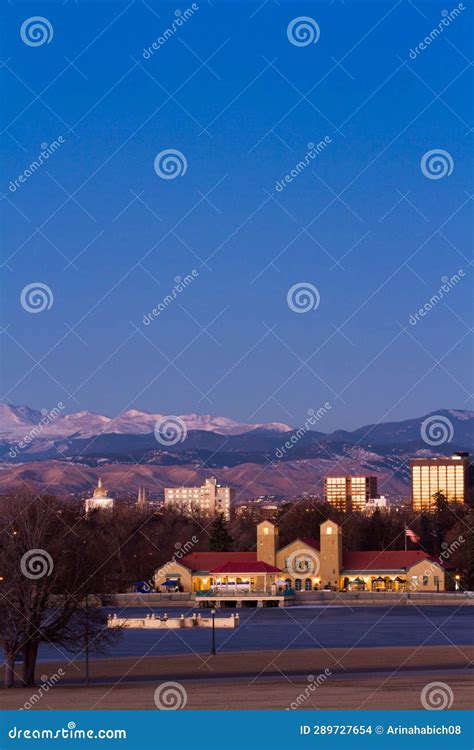 Downtown Denver stock photo. Image of downtown, snow - 289727654