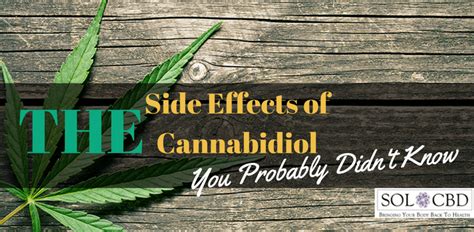 The Side Effects of Cannabidiol You Probably Didn't Know – SOL CBD