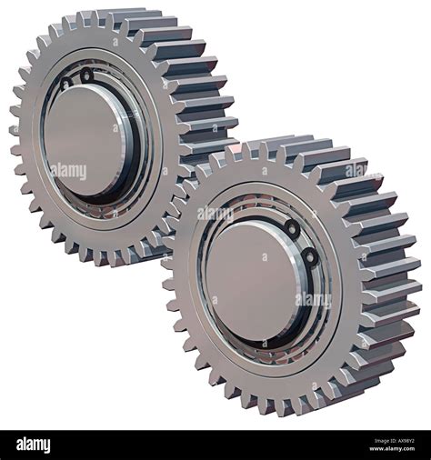 Two Gears Stock Photo: 9583537 - Alamy