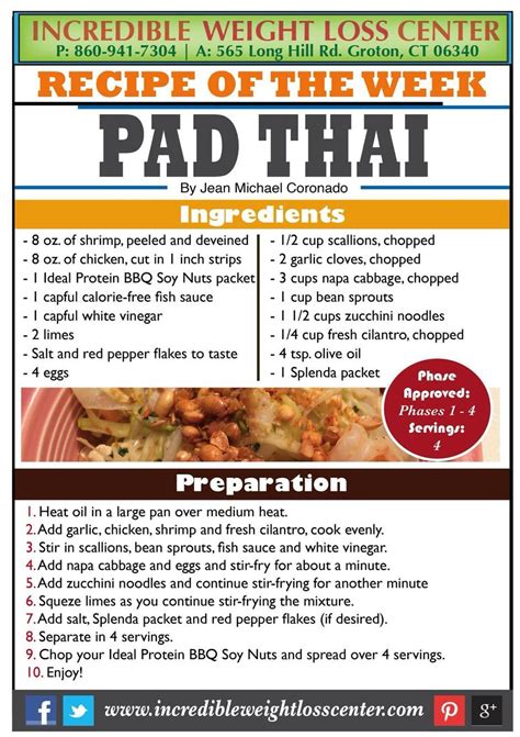 Ideal protein pad thai | Ideal protein recipes, Ideal protein diet ...