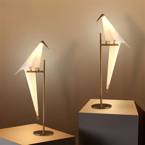 Modern Bird Shaped Lampshade Bedside Table Lights LED Accent Desk Lamp 1-Light | eBay