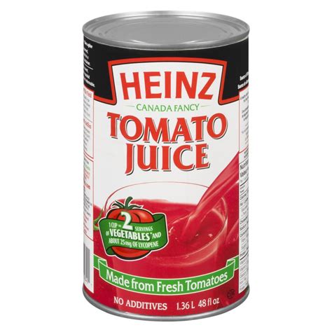 Jus de tomate en conserve - Heinz (1.36L) - Gaëtan Cyr