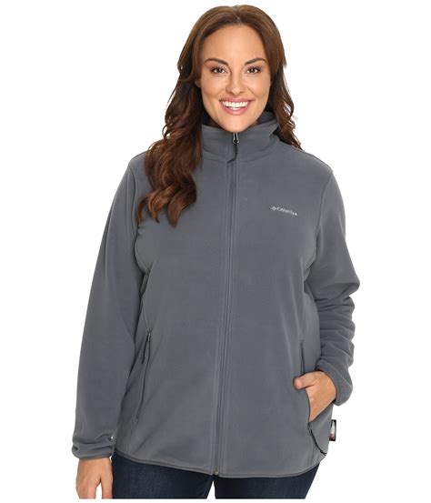 Columbia Plus Size Fuller Ridge Fleece Jacket Graphite - Zappos.com ...