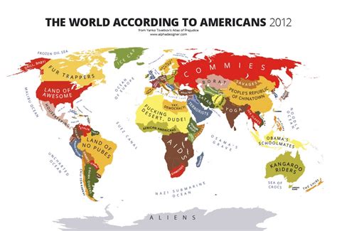 worldwidenews: Hilarious Stereotype Maps Cleverly Reveal Cultural ...