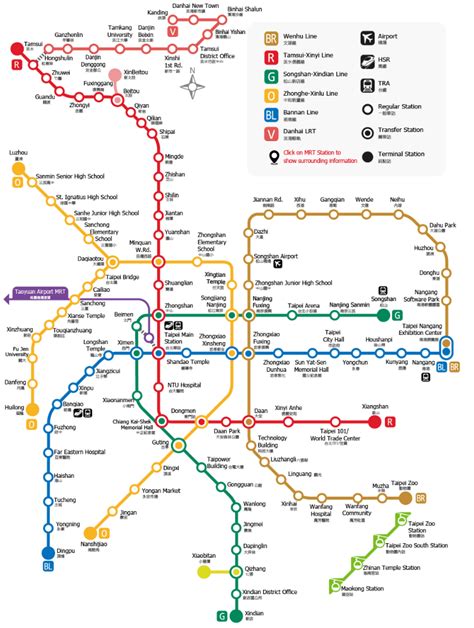 Taiwan MRT Map