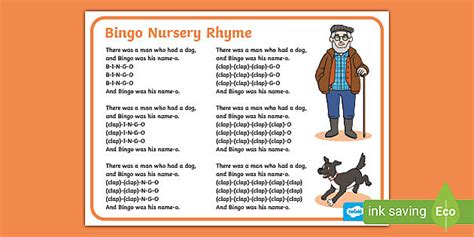 Bingo Nursery Rhyme Display Poster (teacher made) - Twinkl