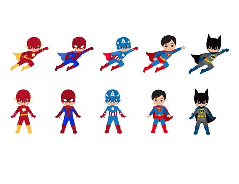 Cartoon Superheros | Free download on ClipArtMag