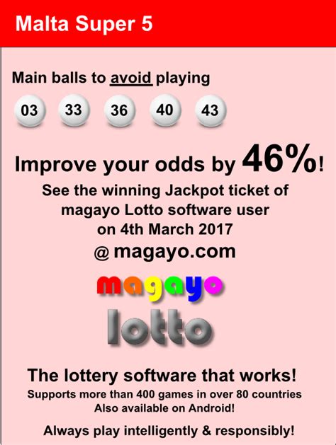 Lottery Tips for Malta Super 5