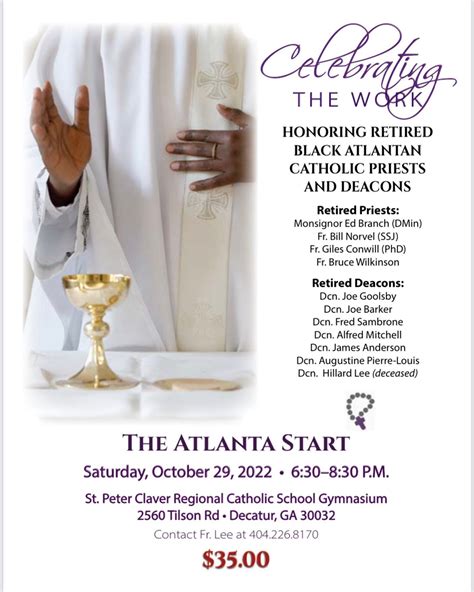 Retired Black Catholic clergy in Atlanta to be honored in event Oct. 29