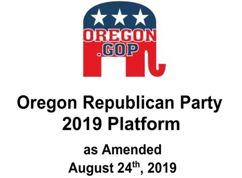 Oregon Republican Party platform showcases GOP craziness - Salem ...