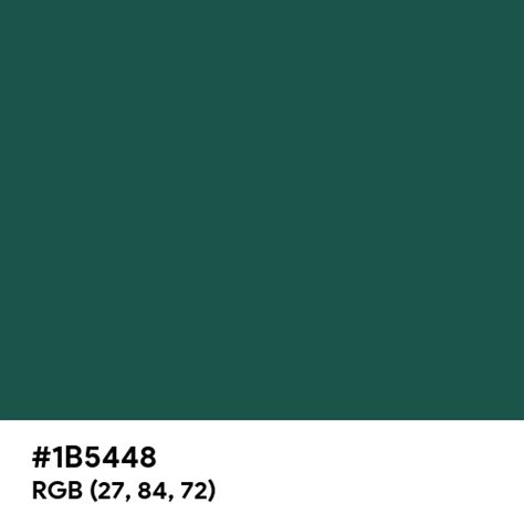 Alpine Green color hex code is #1B5448