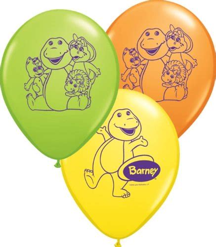 BARNEY 2ND SECOND Happy Birthday balloons Baby Bop BJ 14 pieces! - Buy Online in UAE. | Toys And ...