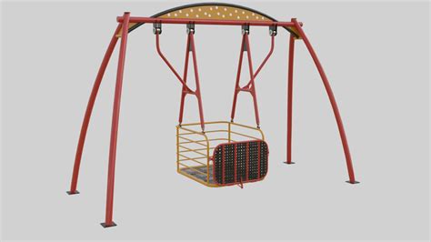 Playground Handicapped Chair Swing - 01 3D - TurboSquid 2026712