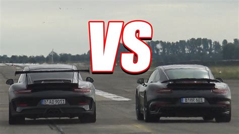 PORSCHE 911 TURBO S vs PORSCHE 911 GT3 RS! - YouTube