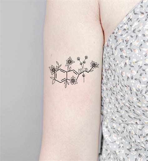 Geometric Tattoo Dopamine And Serotonin Tattoo