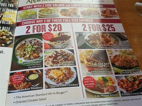 Applebees 2 For 25 Menu - All You Need Infos