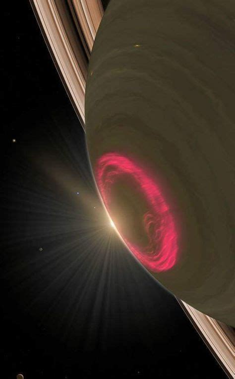 Saturn’s south pole auroras put on a dazzling display of light via Paul Gabrielsen (NASA/GSFC ...