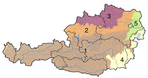 Austria's Main Regions Diagram | Quizlet