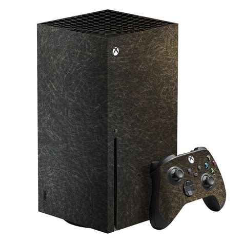 XBOX Series X Scratched Black-Gold Skin, Wrap – EasySkinz™