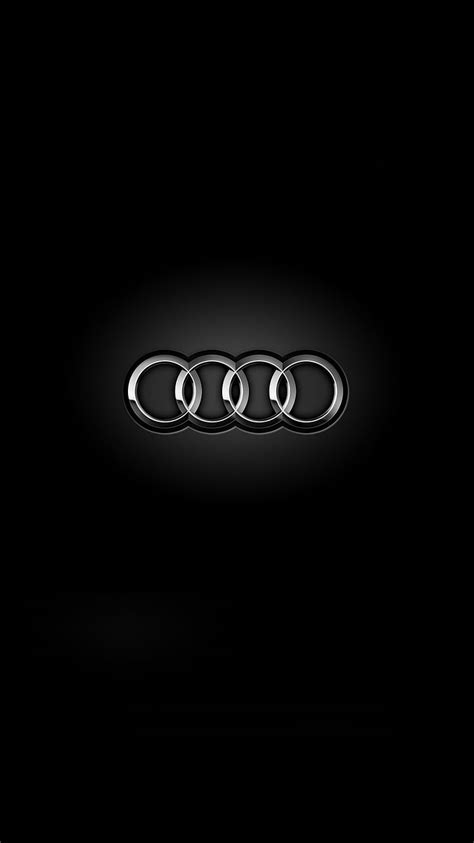 Audi logo, black, phone, HD phone wallpaper | Peakpx