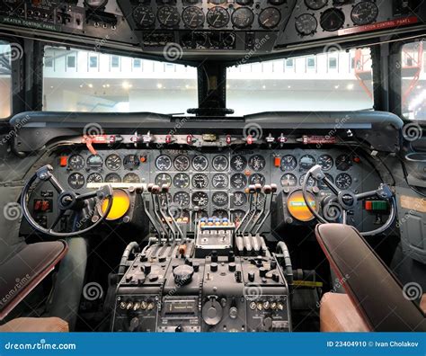 Old Airplane Cockpit Stock Photo - Image: 23404910