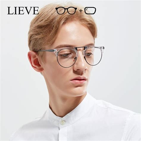 NEW Square Luxury Eyeglasses Frame Men Oversize Unique Transparent ...