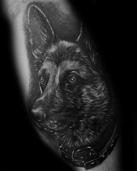 30 German Shepherd Tattoo Designs For Men - Dog Ink Ideas