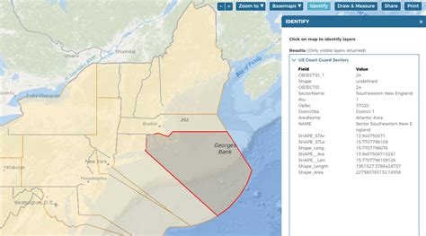 New map layer shows US Coast Guard Sectors | Northeast Ocean Data Portal