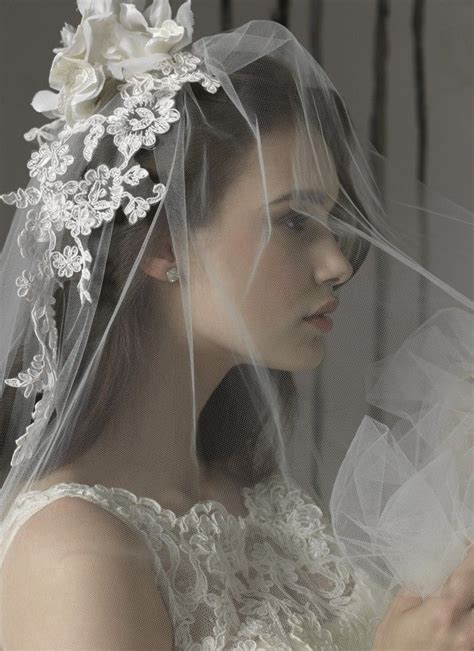 Beautiful lace veil headpiece Bridal Veils And Headpieces, Bridal Gowns, Wedding Gowns, Bridal ...