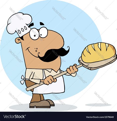 Cartoon Baker Royalty Free Vector Image - VectorStock