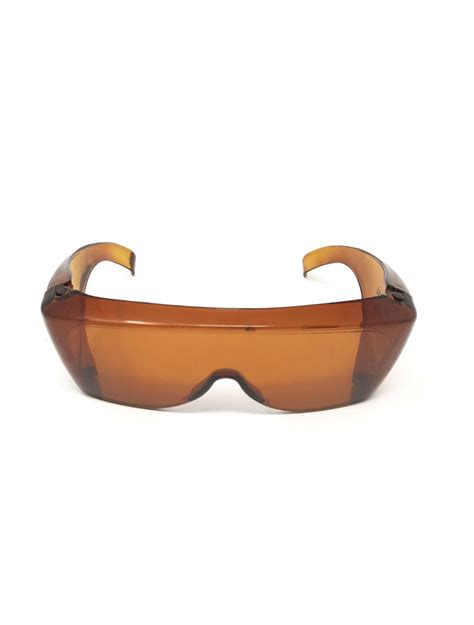 Safety Glasses UV Light Eye Protection Filters UVShield40 OTG Frameless Amber