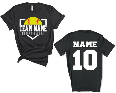 CUSTOM Softball Shirts Softball Numbers Shirt Personalized - Etsy