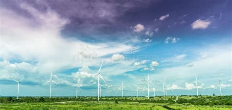 Wind mill energy farm stock image. Image of line, electric - 226543115