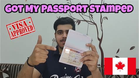 I Got My Passport Stamped🇨🇦 | Canada Study Visa | How to Send Passport For Canada Visa Stamping ...