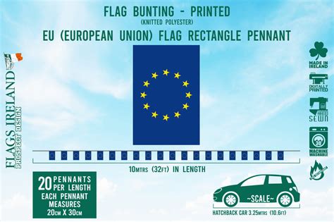 EU European Union Flag Bunting – Flags Ireland Prospect Design