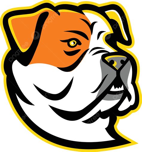 American Bulldog Mascot Illustration Artwork Symbol Vector, Illustration, Artwork, Symbol PNG ...